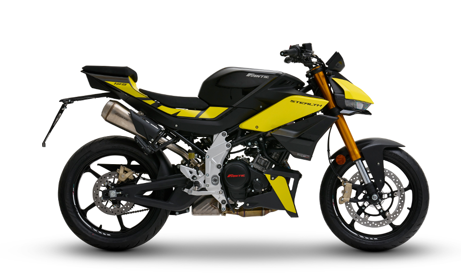 Fantic Stealth 125 125cc Grey Yellow